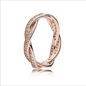 Rose gold pandora ring